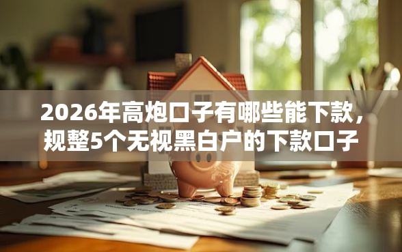 2026年高炮口子有哪些能下款，规整5个无视黑白户的下款口子