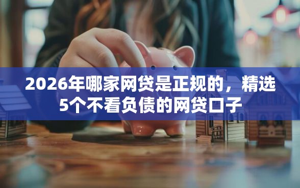 2026年哪家网贷是正规的，精选5个不看负债的网贷口子