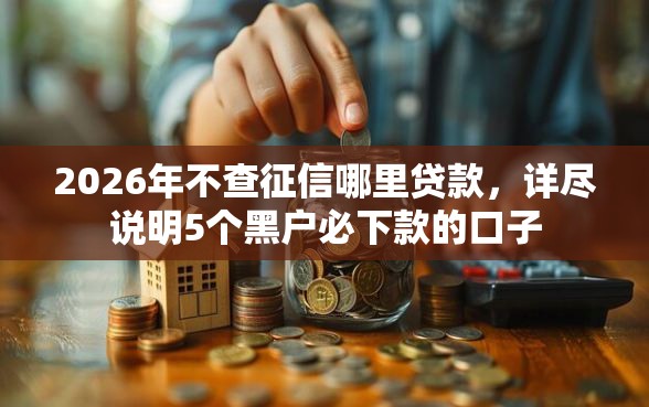 2026年不查征信哪里贷款，详尽说明5个黑户必下款的口子