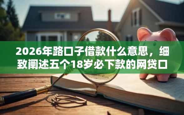 2026年路口子借款什么意思，细致阐述五个18岁必下款的网贷口子