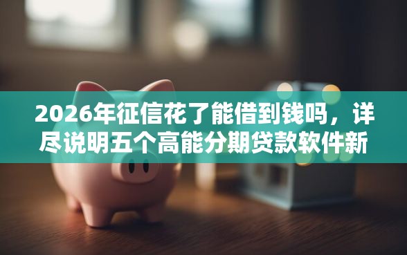 2026年征信花了能借到钱吗，详尽说明五个高能分期贷款软件新秀