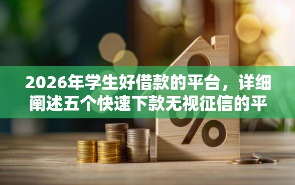 2026年学生好借款的平台，详细阐述五个快速下款无视征信的平台
