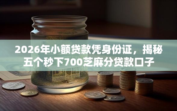 2026年小额贷款凭身份证，揭秘五个秒下700芝麻分贷款口子