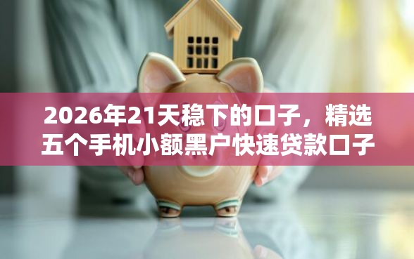 2026年21天稳下的口子，精选五个手机小额黑户快速贷款口子