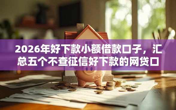 2026年好下款小额借款口子，汇总五个不查征信好下款的网贷口子