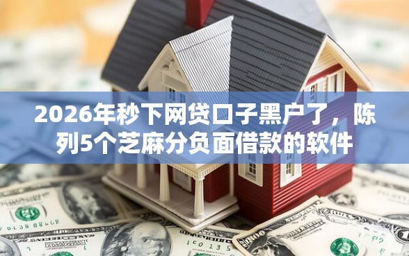 2026年秒下网贷口子黑户了，陈列5个芝麻分负面借款的软件