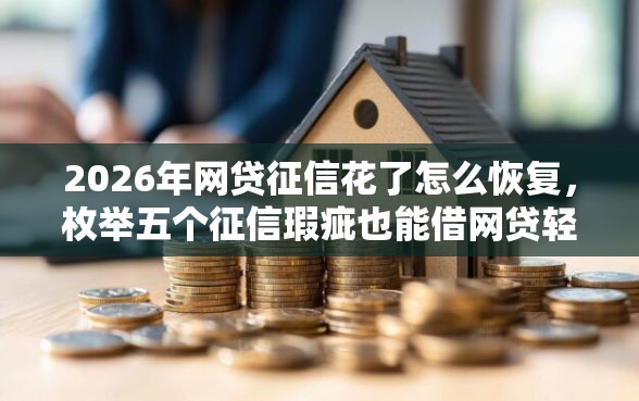 2026年网贷征信花了怎么恢复，枚举五个征信瑕疵也能借网贷轻松下款的口子
