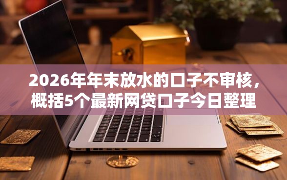 2026年年末放水的口子不审核，概括5个最新网贷口子今日整理这五个口子