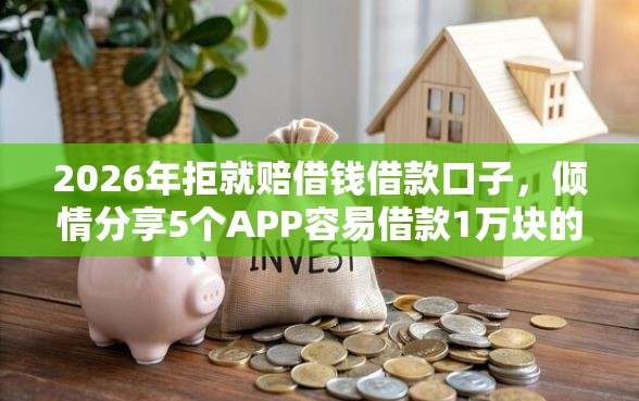 2026年拒就赔借钱借款口子，倾情分享5个APP容易借款1万块的口子