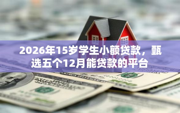 2026年15岁学生小额贷款,甄选五个12月能贷款的平台 2026年15岁学生小额贷款,甄选五个12月能贷款的平台