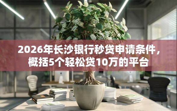 2026年长沙银行秒贷申请条件，概括5个轻松贷10万的平台