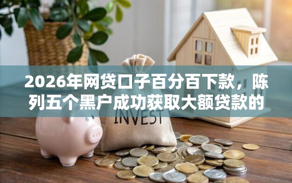 2026年网贷口子百分百下款，陈列五个黑户成功获取大额贷款的软件