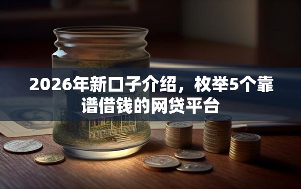 2026年新口子介绍，枚举5个靠谱借钱的网贷平台