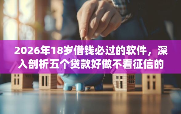 2026年18岁借钱必过的软件，深入剖析五个贷款好做不看征信的app