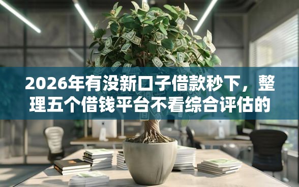 2026年有没新口子借款秒下，整理五个借钱平台不看综合评估的平台