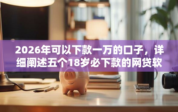 2026年可以下款一万的口子，详细阐述五个18岁必下款的网贷软件
