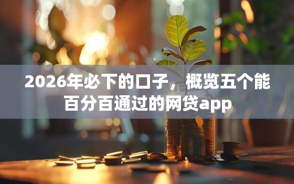 2026年必下的口子，概览五个能百分百通过的网贷app
