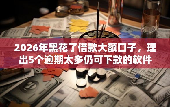 2026年黑花了借款大额口子，理出5个逾期太多仍可下款的软件