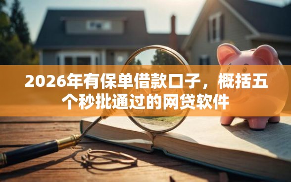2026年有保单借款口子，概括五个秒批通过的网贷软件