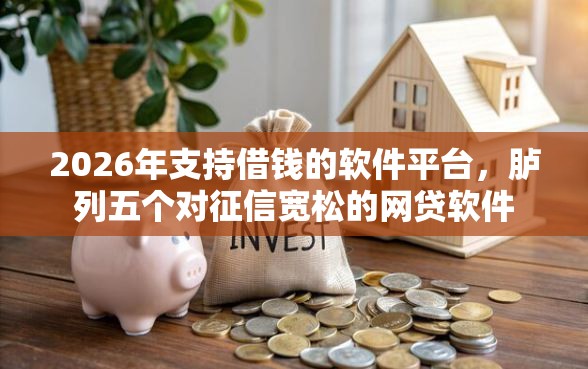 2026年支持借钱的软件平台，胪列五个对征信宽松的网贷软件