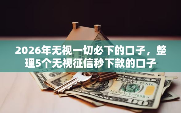 2026年无视一切必下的口子，整理5个无视征信秒下款的口子
