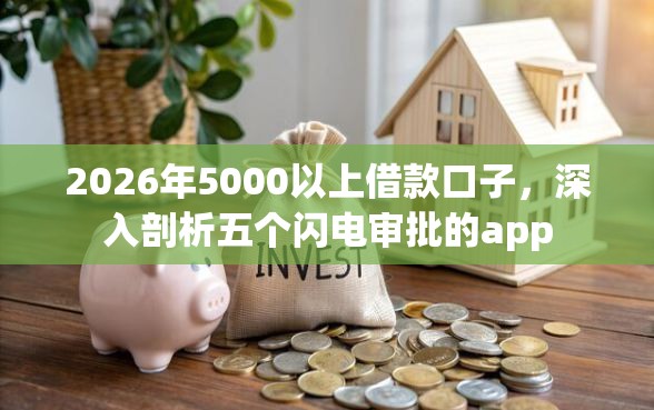 2026年5000以上借款口子，深入剖析五个闪电审批的app