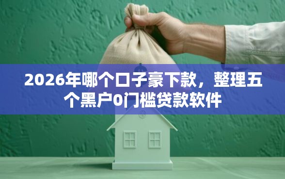 2026年哪个口子豪下款，整理五个黑户0门槛贷款软件