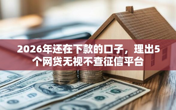 2026年还在下款的口子，理出5个网贷无视不查征信平台