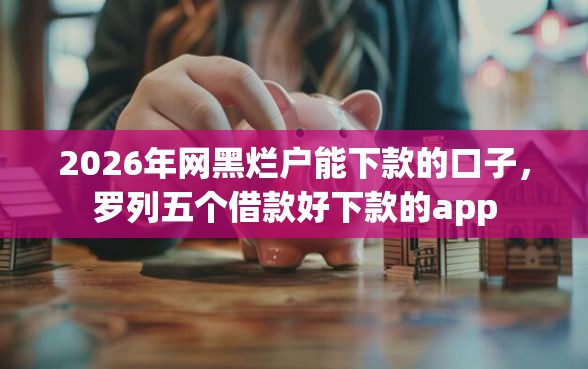 2026年网黑烂户能下款的口子，罗列五个借款好下款的app