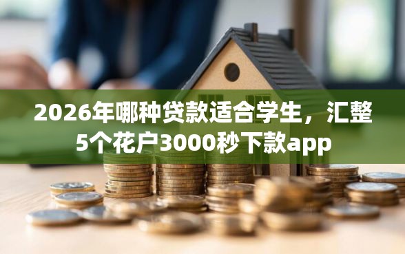 2026年哪种贷款适合学生，汇整5个花户3000秒下款app
