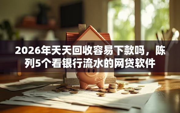 2026年天天回收容易下款吗，陈列5个看银行流水的网贷软件