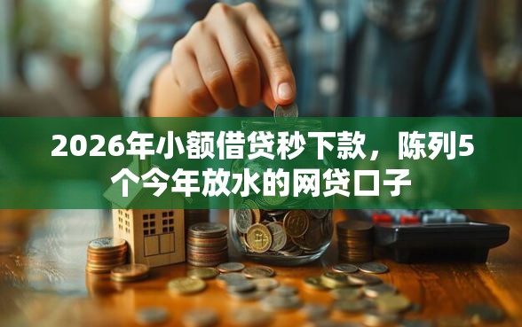 2026年小额借贷秒下款，陈列5个今年放水的网贷口子
