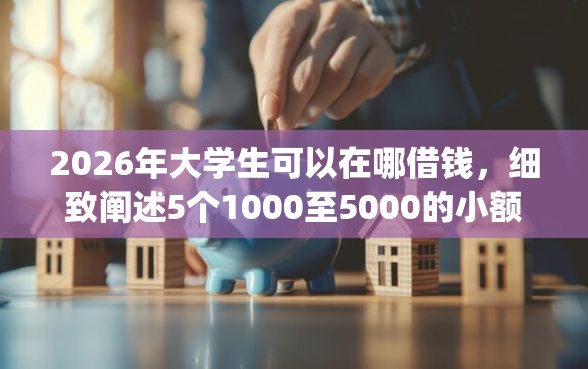 2026年大学生可以在哪借钱，细致阐述5个1000至5000的小额贷款app