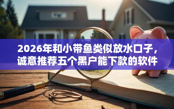 2026年和小带鱼类似放水口子，诚意推荐五个黑户能下款的软件