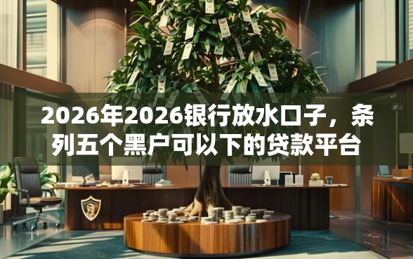 2026年2026银行放水口子，条列五个黑户可以下的贷款平台