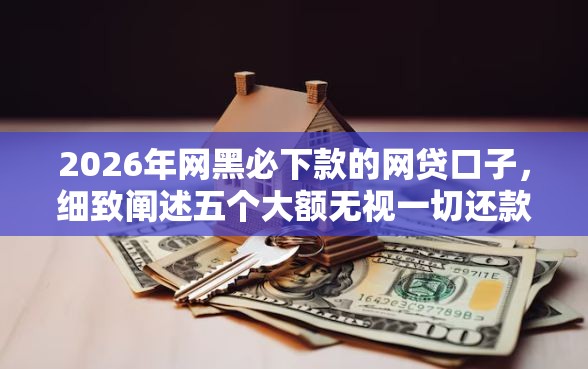 2026年网黑必下款的网贷口子，细致阐述五个大额无视一切还款的平台