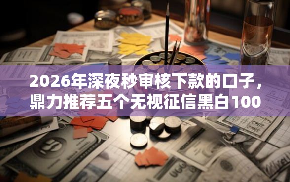 2026年深夜秒审核下款的口子，鼎力推荐五个无视征信黑白100%秒下网贷平台
