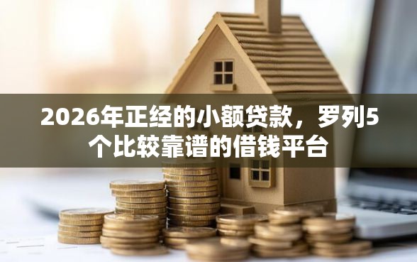 2026年正经的小额贷款，罗列5个比较靠谱的借钱平台