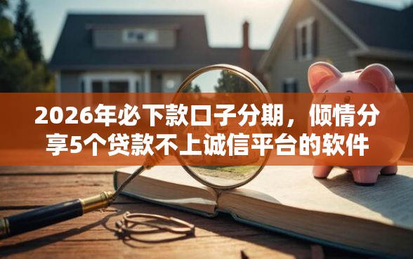2026年必下款口子分期,倾情分享5个贷款不上诚信平台的软件 2026年必下款口子分期,倾情分享5个贷款不上诚信平台的软件