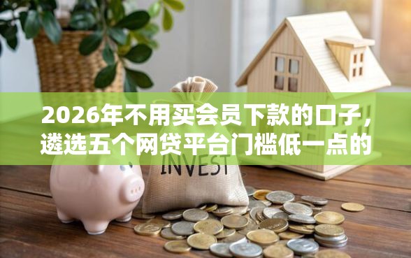 2026年不用买会员下款的口子，遴选五个网贷平台门槛低一点的口子