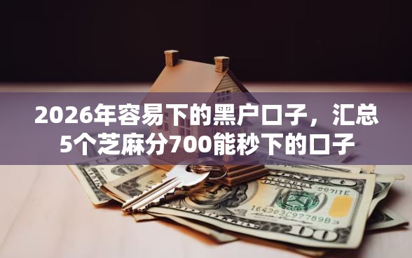 2026年容易下的黑户口子,汇总5个芝麻分700能秒下的口子 2026年容易下的黑户口子,汇总5个芝麻分700能秒下的口子