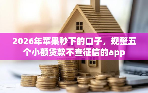 2026年苹果秒下的口子，规整五个小额贷款不查征信的app