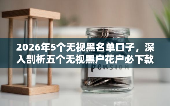 2026年5个无视黑名单口子，深入剖析五个无视黑户花户必下款口子