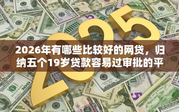2026年有哪些比较好的网贷，归纳五个19岁贷款容易过审批的平台
