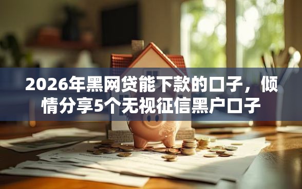2026年黑网贷能下款的口子，倾情分享5个无视征信黑户口子