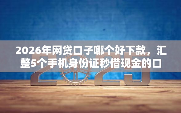 2026年网贷口子哪个好下款，汇整5个手机身份证秒借现金的口子
