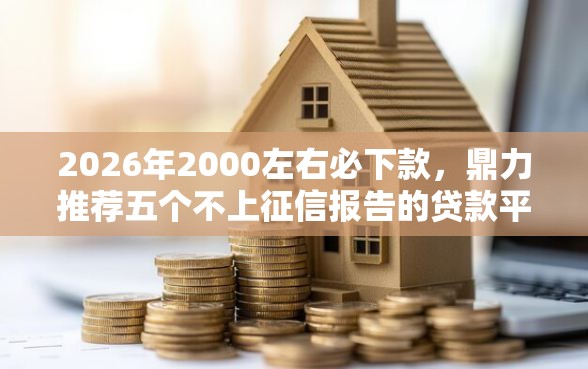 2026年2000左右必下款，鼎力推荐五个不上征信报告的贷款平台
