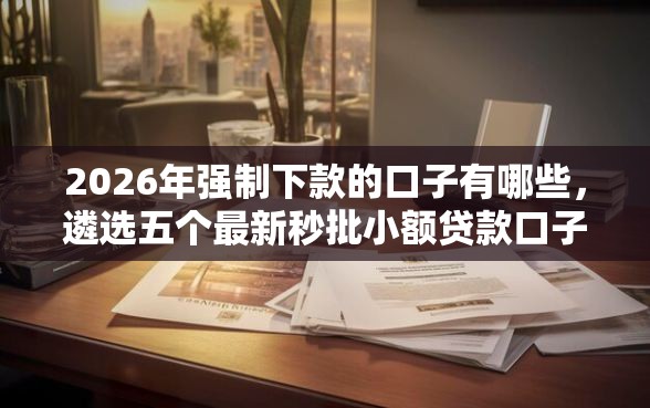 2026年强制下款的口子有哪些，遴选五个最新秒批小额贷款口子