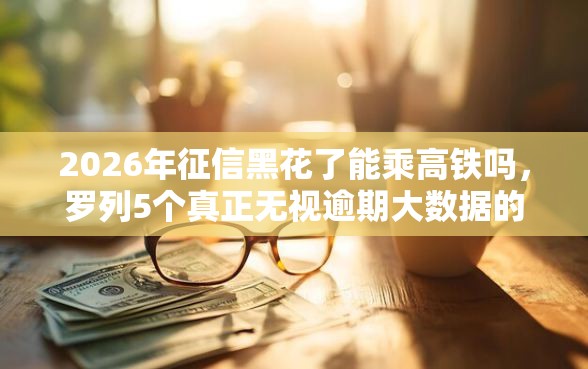 2026年征信黑花了能乘高铁吗，罗列5个真正无视逾期大数据的网贷软件