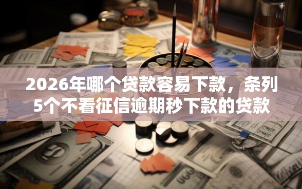 2026年哪个贷款容易下款，条列5个不看征信逾期秒下款的贷款